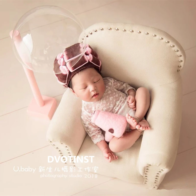 Dvotinst Newborn Photography Props for Baby Posing Mini Sofa Arm Chair Pillow Fotografia Accessories Studio Shooting Photo Props