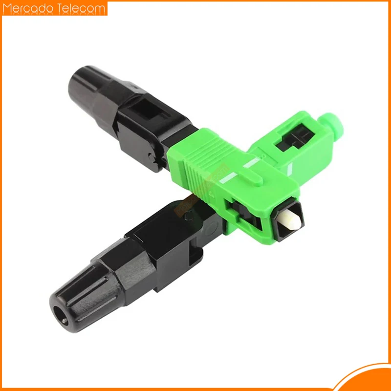 Best price SC APC/UPC Single Mode Fiber Optic Fast Connector SC Quick Connector FTTH Tool Cold Connection Optical Adapter