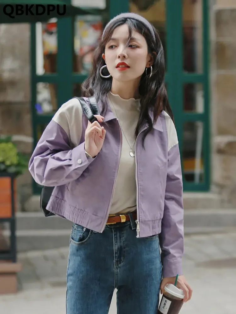 

Куртка женская короткая приталенная, модный пиджак оверсайз в повседневном стиле, элегантная уличная одежда, цекетлер, Корейская верхняя одежда, весна-осень