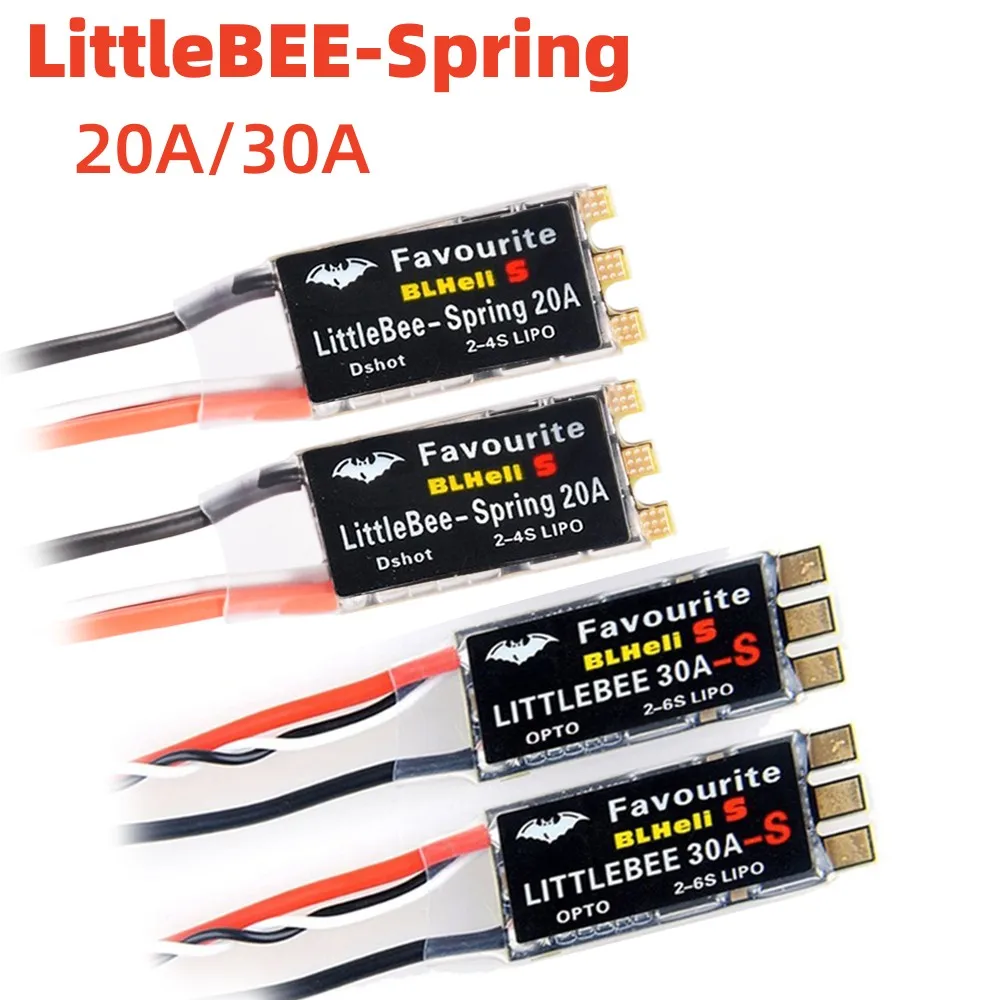 Little Bee BLHeli S SPRING 2 6S 20A 30A ESC DSHOT ESC little-bee-blheli-s-spring-2-6s-20a-30a-esc-dshot-esc
