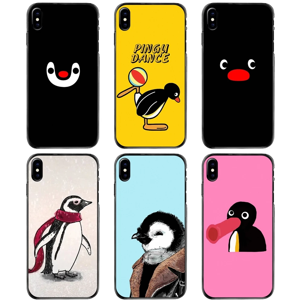 

Hard Phone Shell Case For Apple iPhone 11 12 13 14 Pro MAX Mini 5 5S SE 6 6S 7 8 Plus 10 X XR XS Pingu Penguin