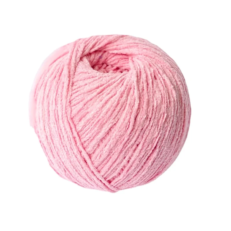 Пушистый хлопок 2 мм Очень Тонкая Синель матовая 50 г сделай сам ручная вязка кукла