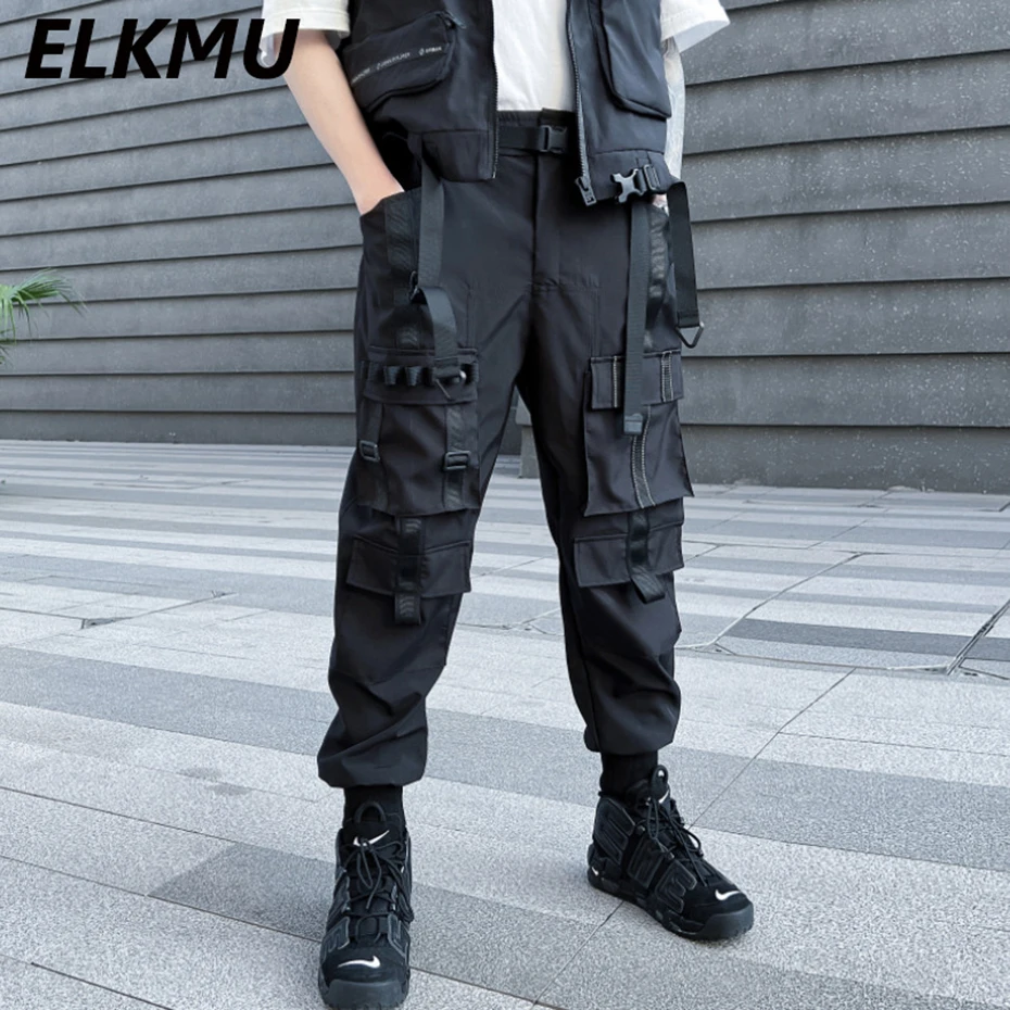 

Men Cargo Pants Y2K Joggers Multi Pockets Techwear Streetwear Sweatpants Black Loose Casual Fashion Man Pants Hip Hop Trousers