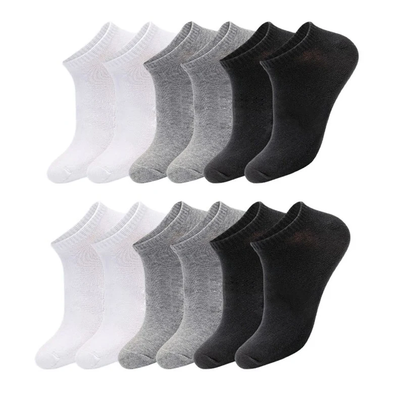 Носки короткие для мужчин и женщин 5 цветов 6 пар |