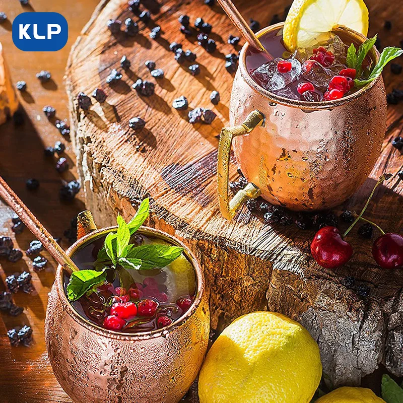 Klp Moscow Muil Набор Кружек Из Нержавеющей Стали Розового Золота — Классические