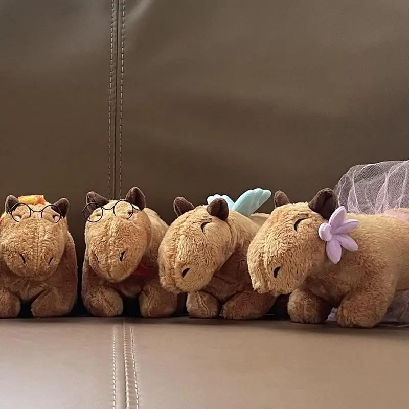 ir Zabawka Kapibara Śliczne zwierzę Wypchana zabawka Miękka figurka kapibary Zabawki kolekcjonerskie Unikalne pluszowe z