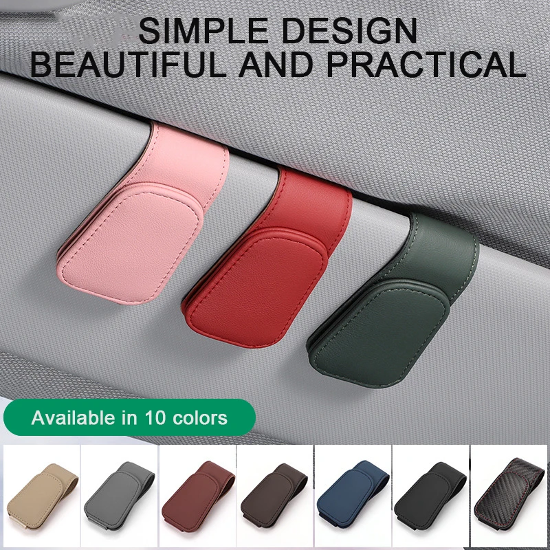 

2023 Car Sunglasses Clip Car Sun Visor Multi Function Card Ticket Folder Storage