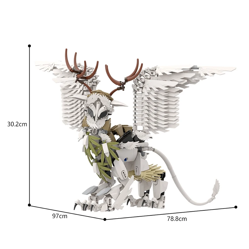 MOC Hippogriff Griffin набор строительных блоков кирпичи-монстры модель игрушки