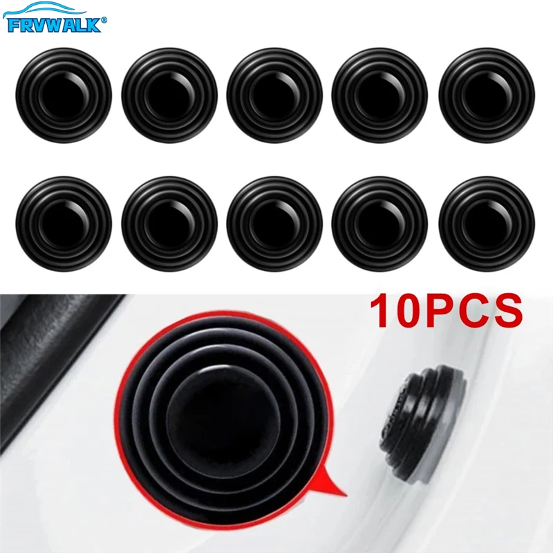 

10pcs Silicone Car Door Shock Stickers Absorber Shock Pad Switch Buffer Shock Absorber Automotive Exterior Accessories Decors