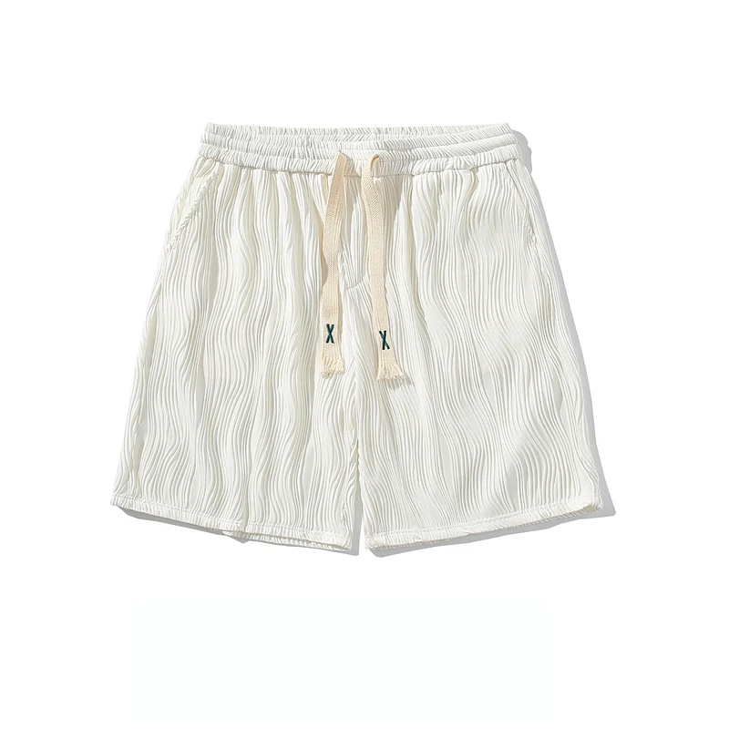 

Summer Simple Solid Color Sports Shorts Men's Fashion Brand Loose Wide Leg Casual Versatile Capris