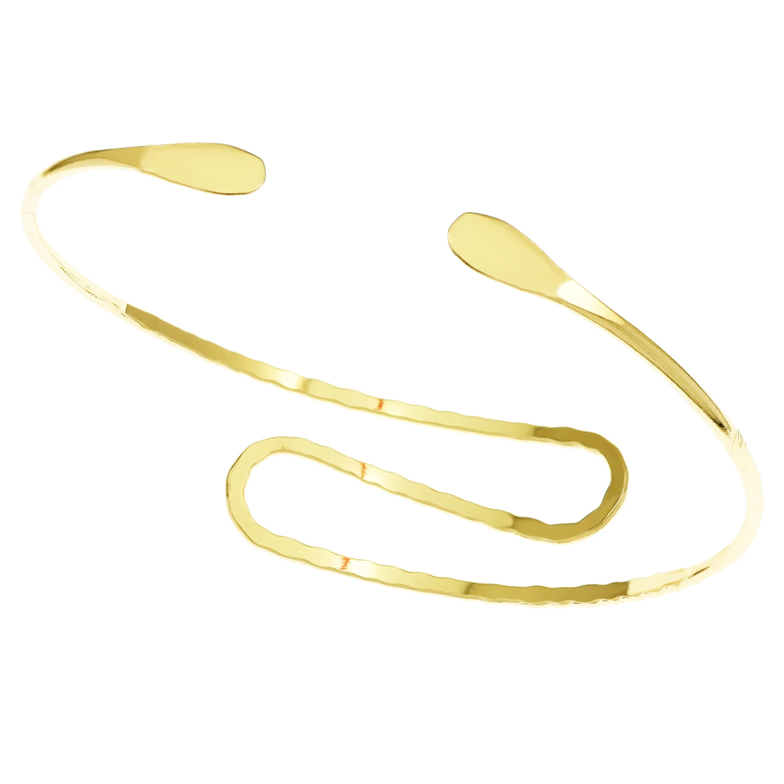 Золотой спиральный изогнутый браслет для женщин, манжета на плечо, обертка на верхнюю полоску, браслет, армбанд, ювелирные изделия, свадебные аксессуары, подарки.