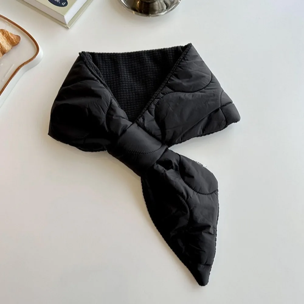 Простой сохраняющий тепло шарф с перекрестными перьями в корейском стиле