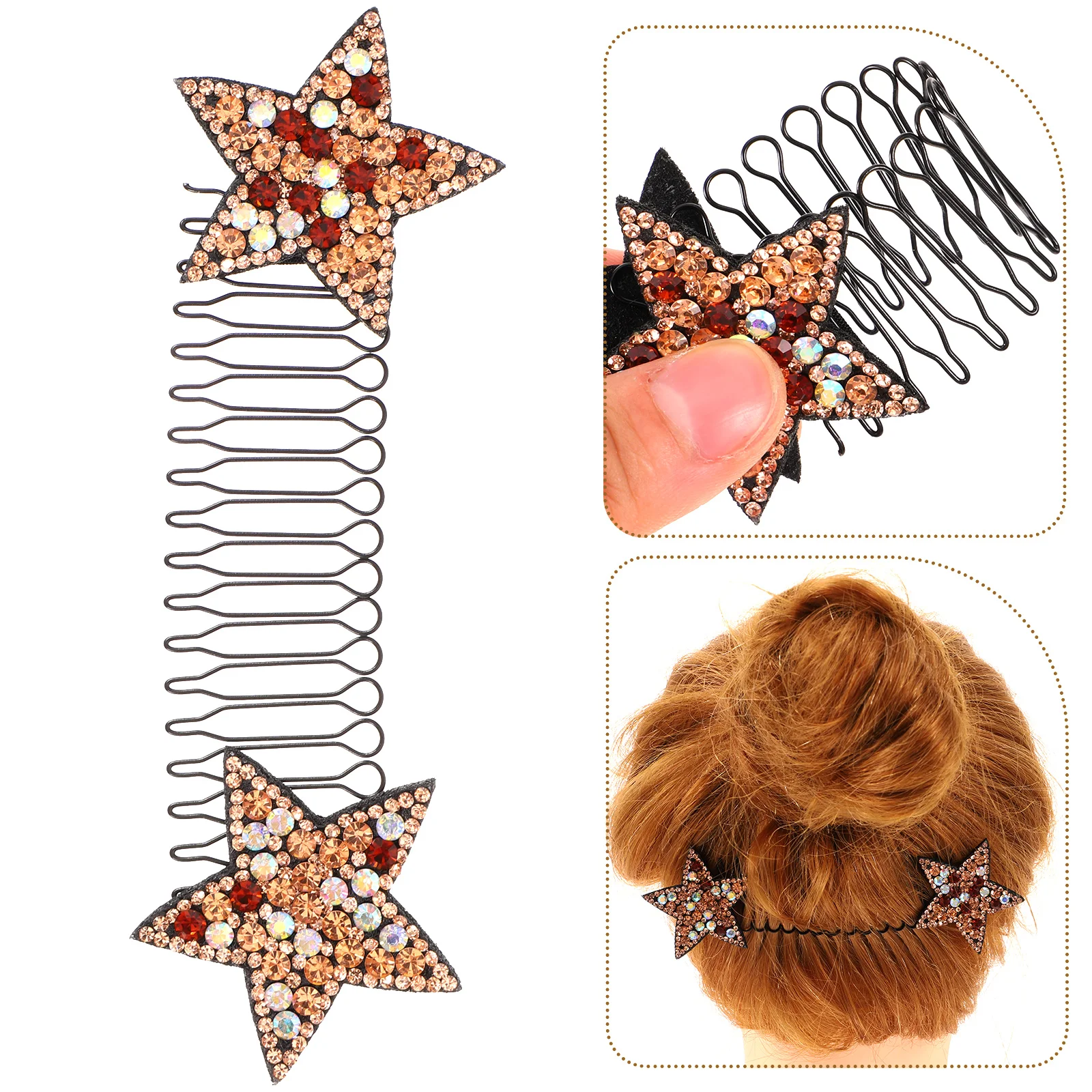 

Hair Finishing Fixer Hair Comb Star Hair Pin Styling Hair Clip Women Hair Accessory