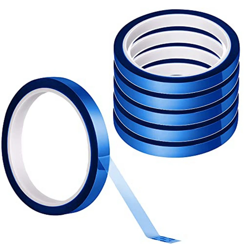 

6 Rolls Heat Tape For Sublimation, Heat Resistant Tape Set For Electronics Crafts 10Mmx108ft (33M)