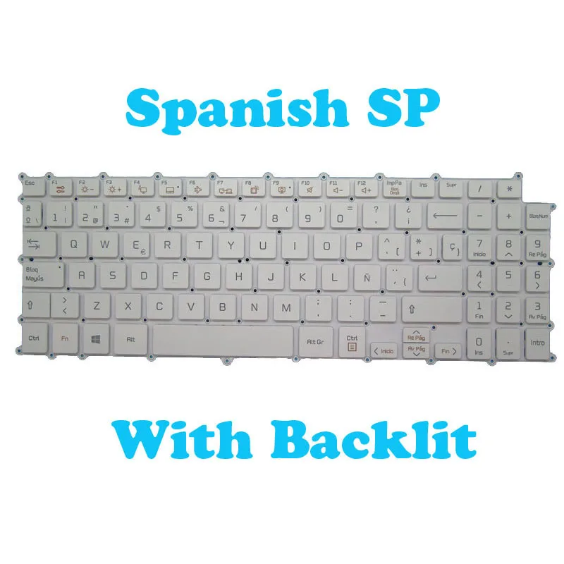 Клавиатура для ноутбука с подсветкой США Великобритании SP JP LG 13Z980 13Z980-B 13Z980-G 13Z980-M