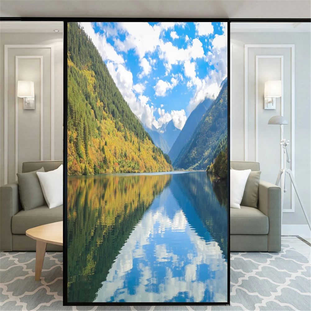 

Window Film Privacy Static Cling No Glue Decorative Beautiful Scenery Window Treatments Window Coverings Window Sticker