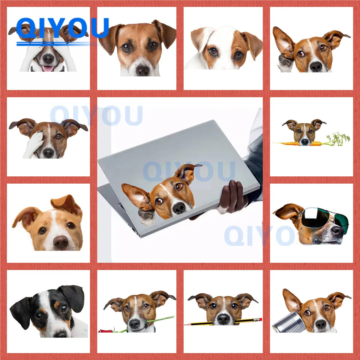 

Personalized Decorative Dog Waterproof Die Cut Car Stickers Suitable for Use In Body Helmets Toolbox Laps PVC Decal