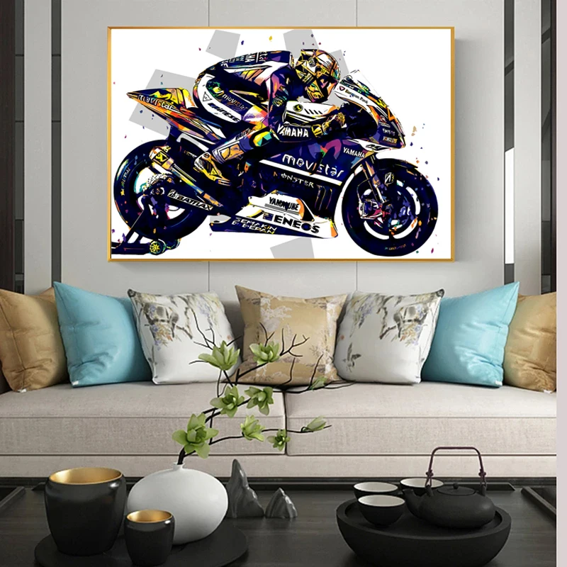 

Мотивирующая Настенная картина с изображением мотоцикла