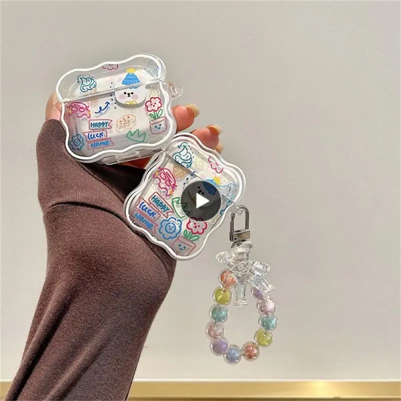 

Tuya Earphone Case Funny Cartoon Durable Earphone Cover Fall Resistance Water Proof Home Storage Personality Protective Case