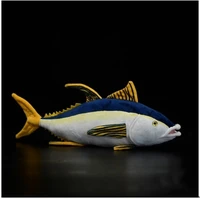 simulation yellowfin tuna stuffed plush toys ocean animals geography model soft toy for kids gifts