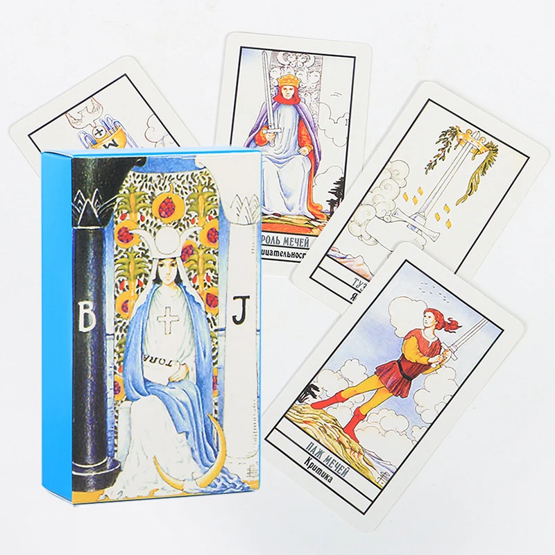 

Full Russian Version Rider Tarot Cards Deck Board Games Mystery Divination
