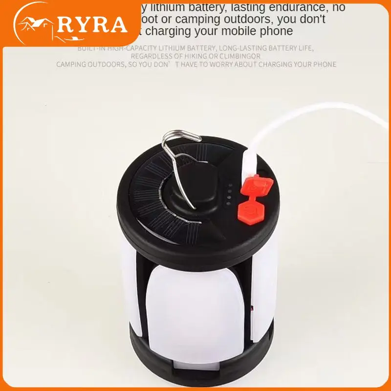 

Suitable For Different Scenarios Tent Light Life 3-6 Hours Power Bank Design Clear Battery Display At A Glance Floodlight