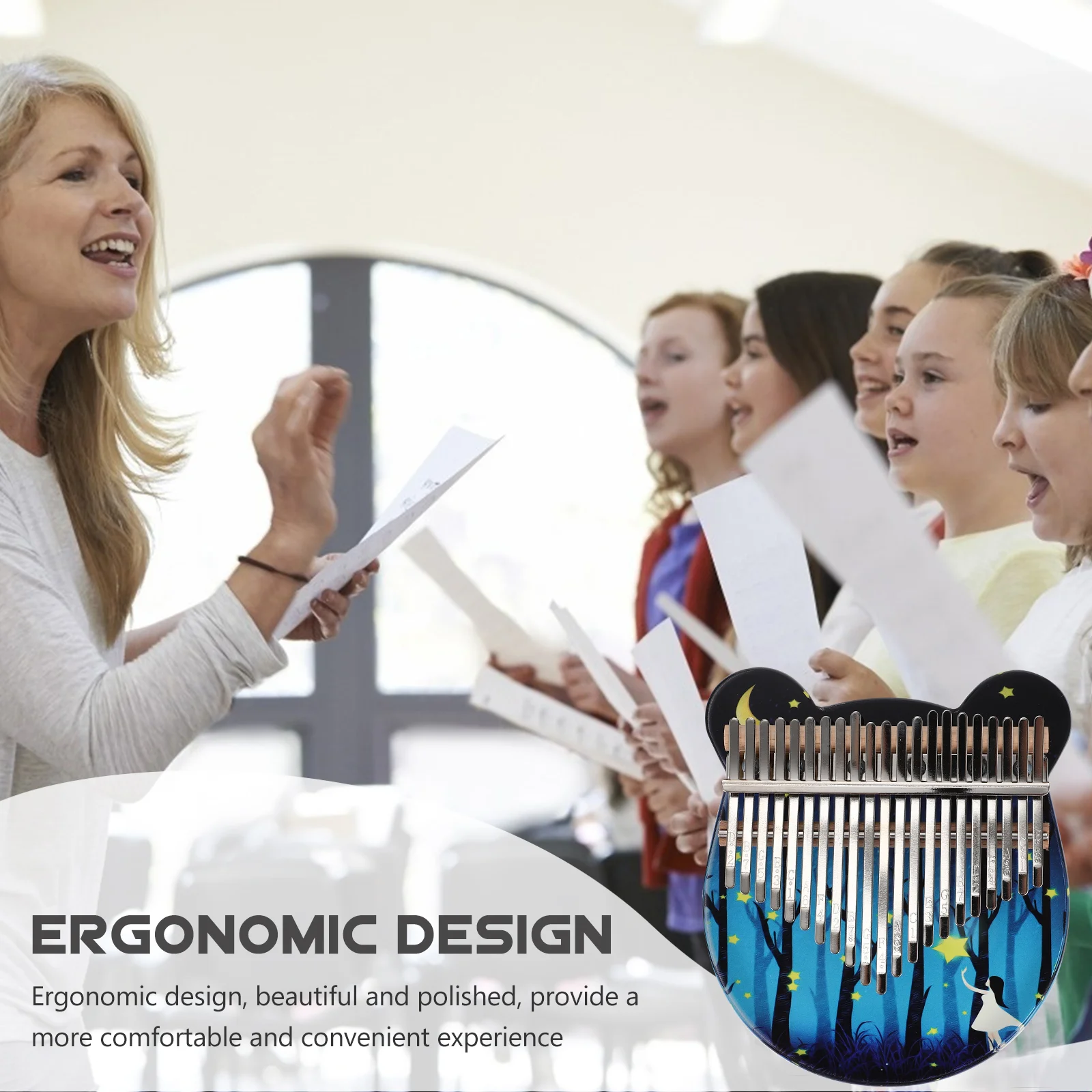 Профессиональное электрическое пианино с кристаллами для большого пальца