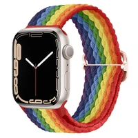 nylon for apple watch band 44mm 40mm iwatch band 38mm 42mm nylon elastic bracelet apple watch series 6 5 4 3 se 44 mm 40mm