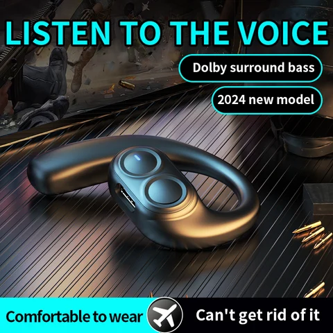 Bluetooth-наушники с крючком LX09, водонепроницаемые, с микрофоном