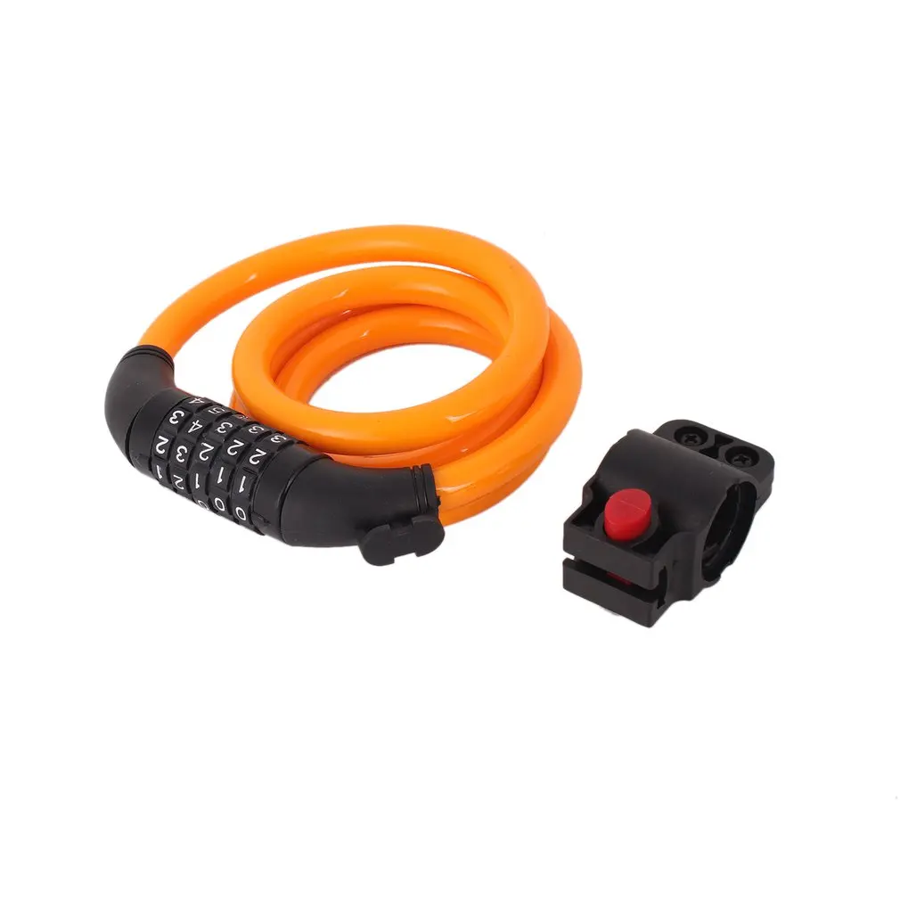 

Bicycle locks five digit locks burglar lock lock frame mountain bike lock anti-theft steel cable lock