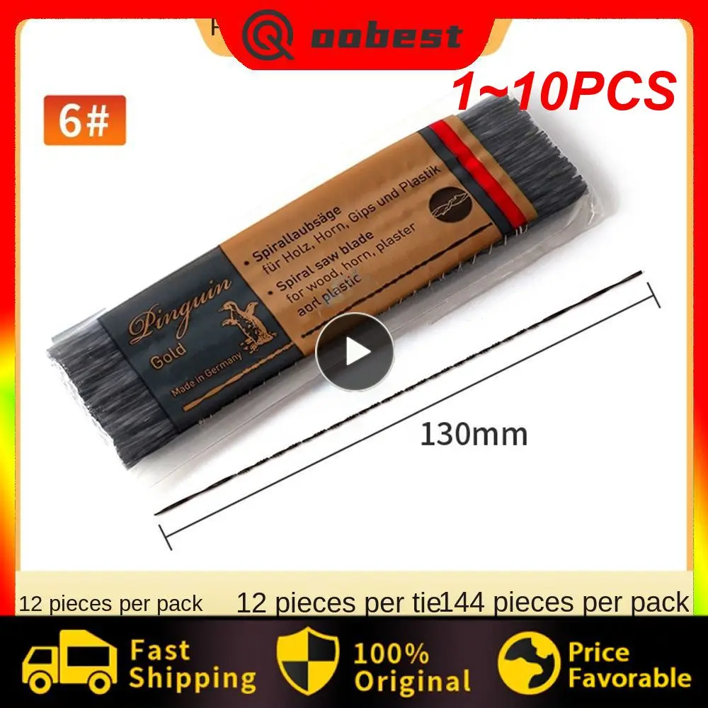 

1~10PCS 130mm Scroll Jig Saw Blades Spiral Teeth Kinds Wood Saw Blades Steel Wire Metal Cutting Hand Craft Tools For Carving
