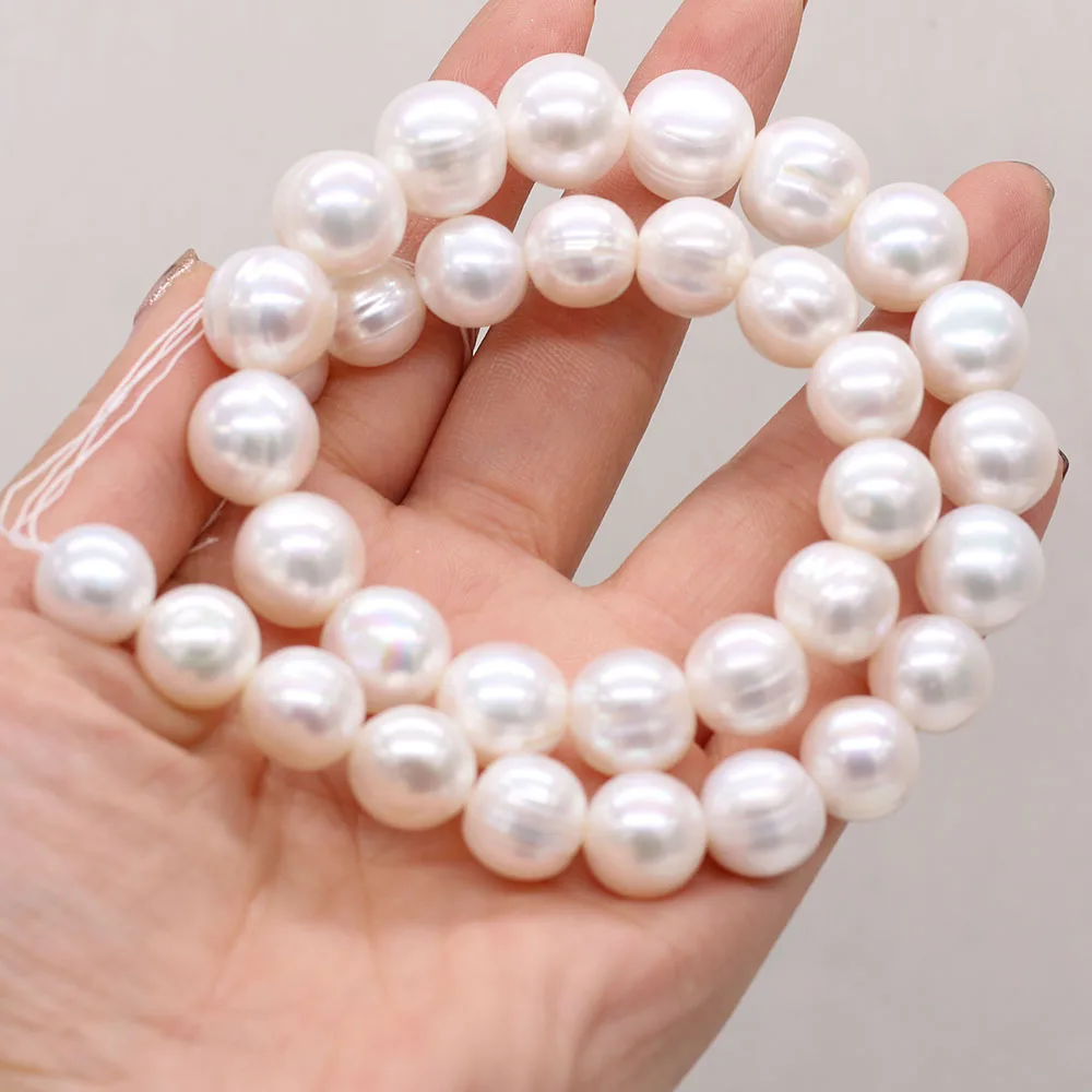 

Charm Natural Fresh Water White Pearl Beads 8-9mm DIY for Jewelry Making Necklaces Accessories Bracelet Earrings Gift 36cm