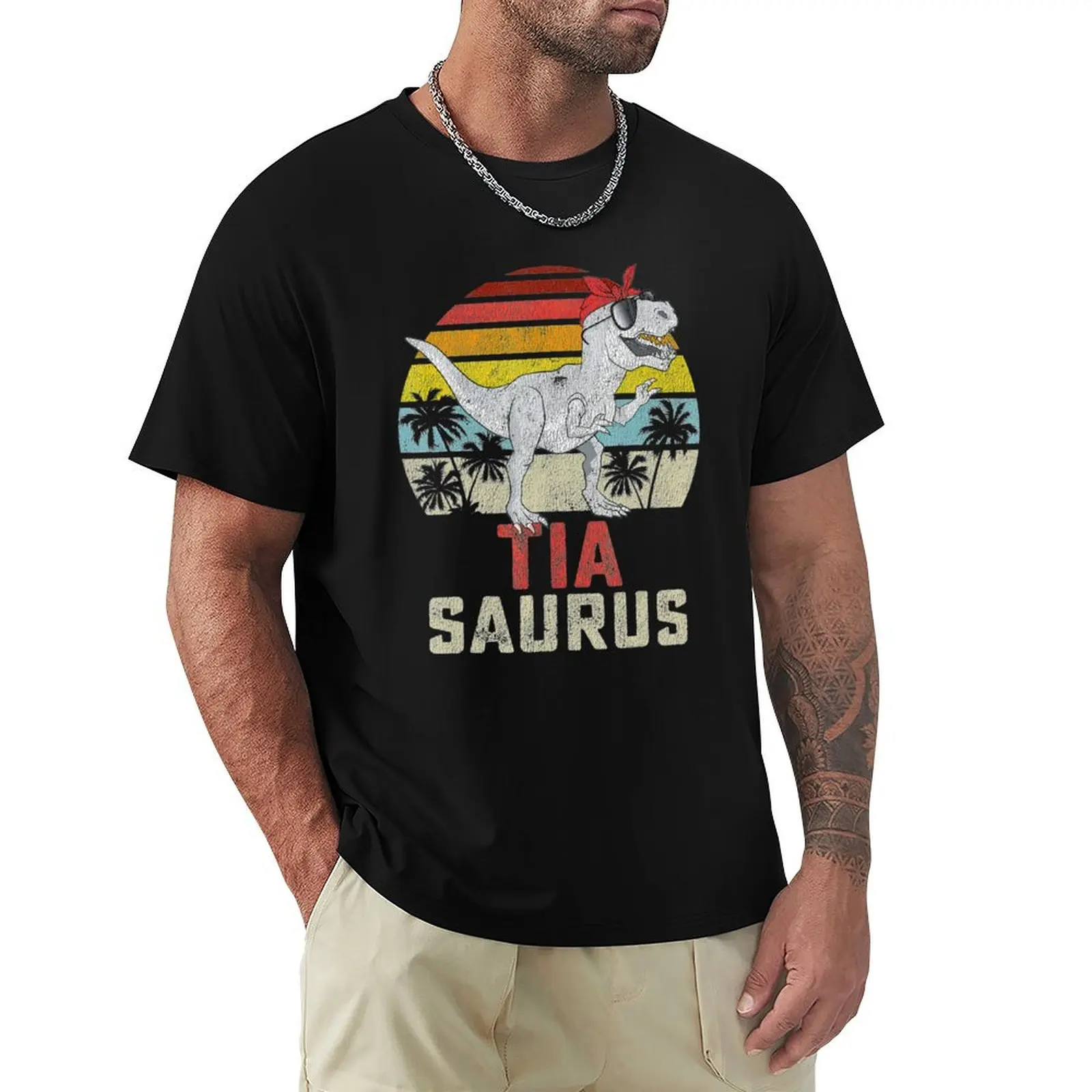 Футболка Tiasaurus T Rex Dinosaur Tia Saurus Мужская быстросохнущая мультипликационная с