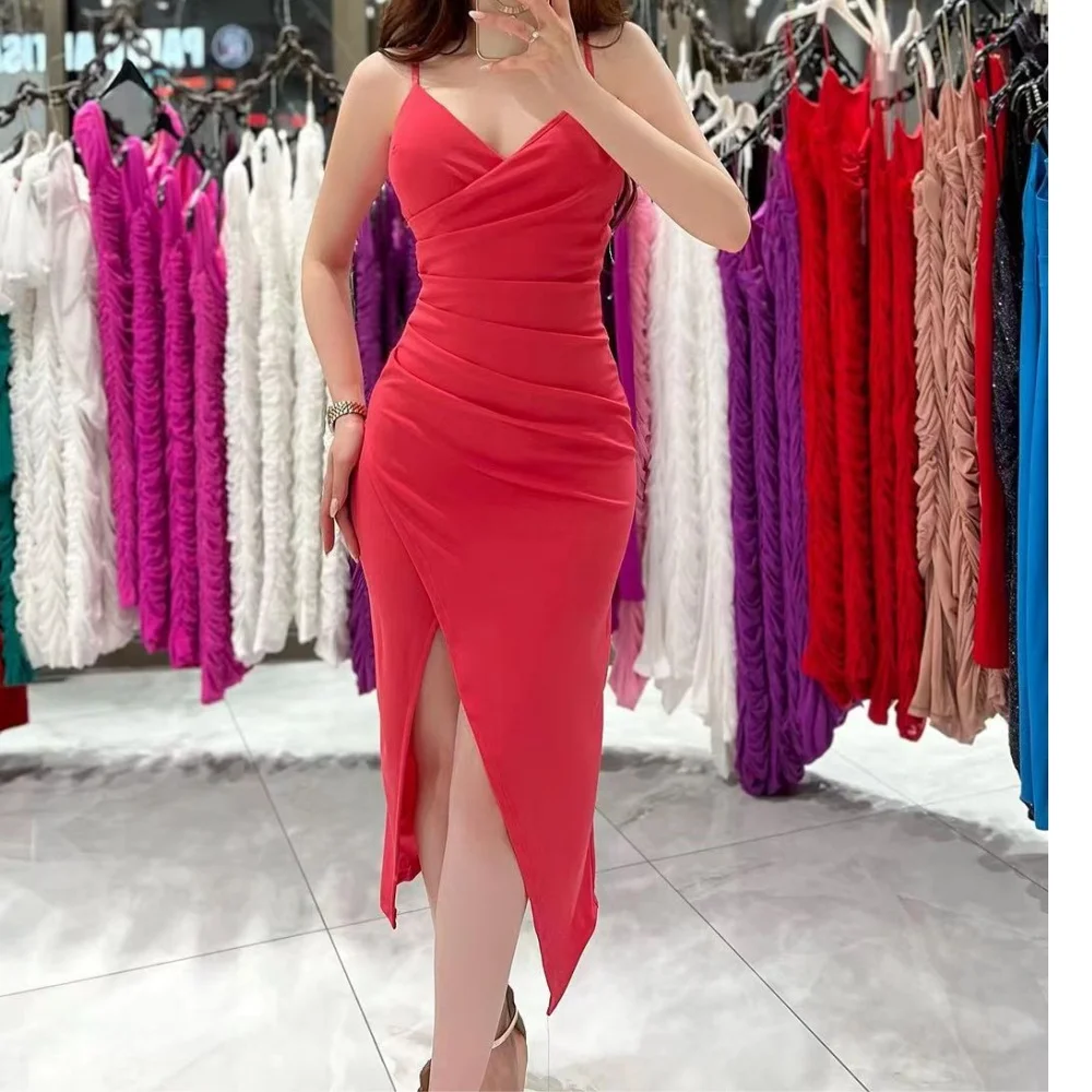 Женское атласное платье Hoepoly Muloong