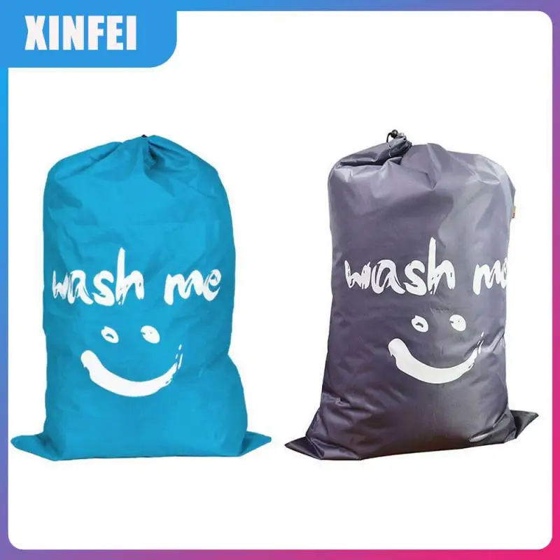 

Oxford Cloth Large Capacity Storage Organizer 2023 Storage Bag Washable Travel Bags Organization Storage Smiley Face Printing