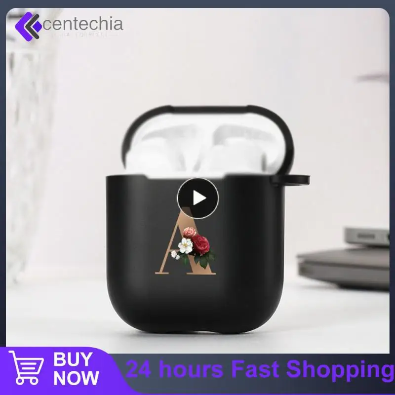 

Damping Silicone Earphone Case Durable English Alphabet Earphone Set Health And Environmental Protection Frosted Tpu