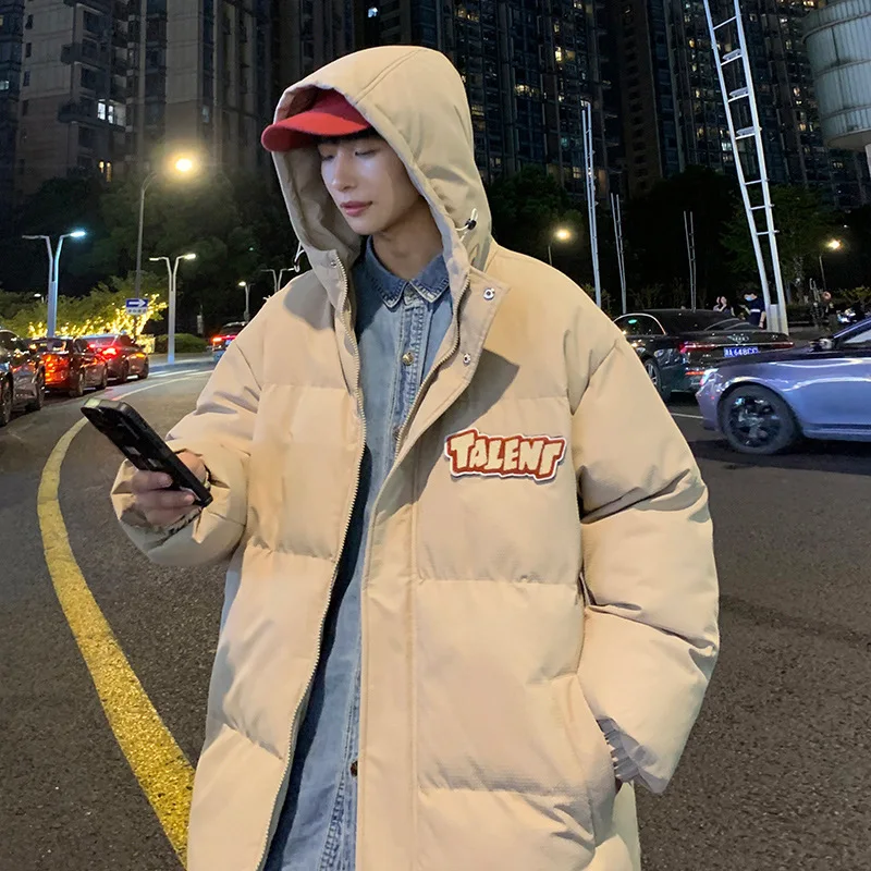 Men's winter Jacket Fashion men's cotton clothes Hooded cotton Jacket Trendy padded warm winter clothes Men's Clothing Parkas