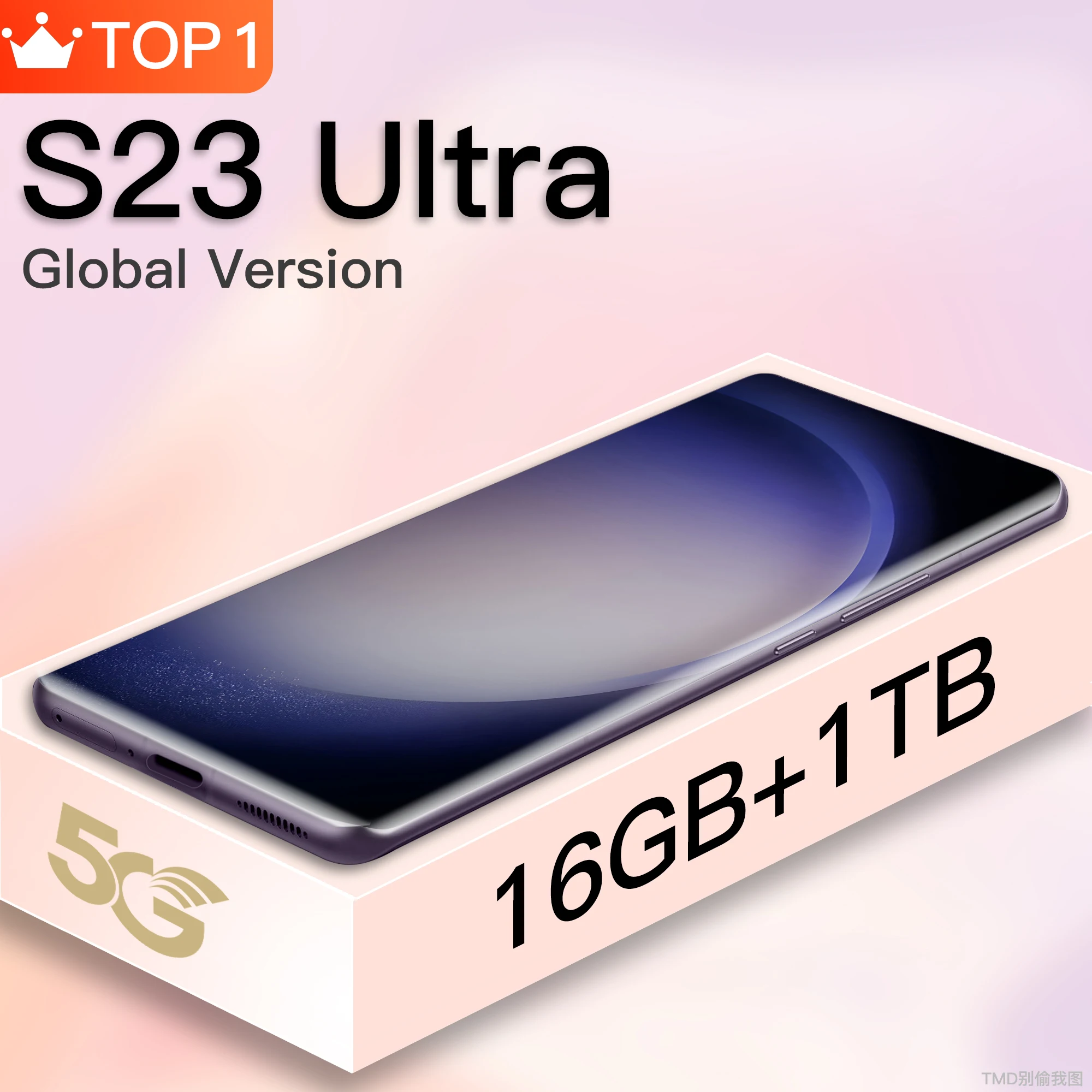 

Global Version S23 Ultra Cellphone Snapdragon 8 Gen 1 Full Screen Android Smartphone 16GB + 1TB Mobile Phone Deca Core 5G Networ