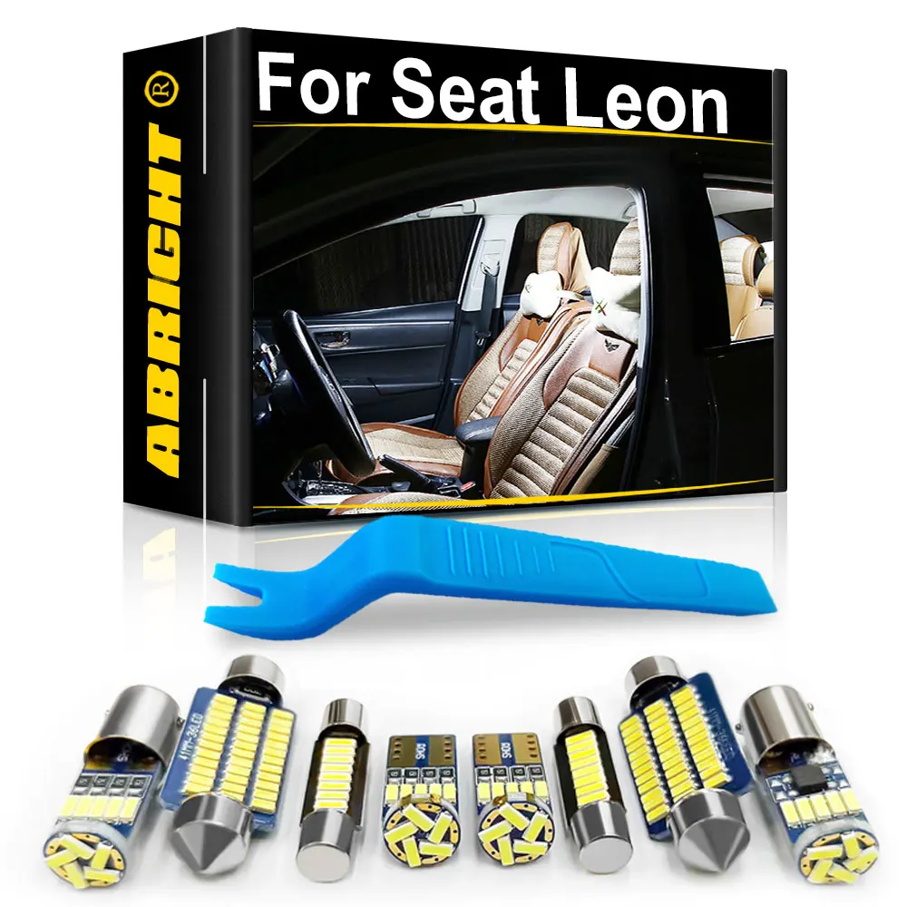 

Car Interior LED Light Canbus For Seat Leon MK2 MK3 MK1 1 2 3 1M 1P 5F 1999 2000-2003 2004 2005 2007 2008-2017 2018 Kit Lamp