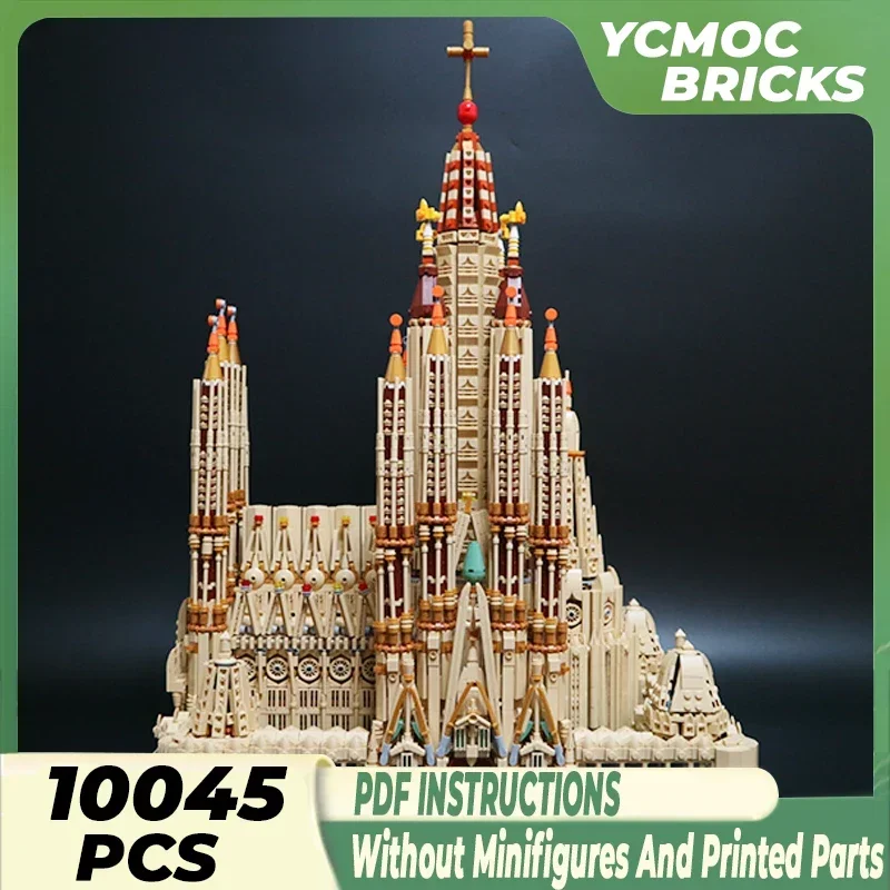 Moc строительные кирпичи известная модель с видом на улицу Sagrada Familia технология