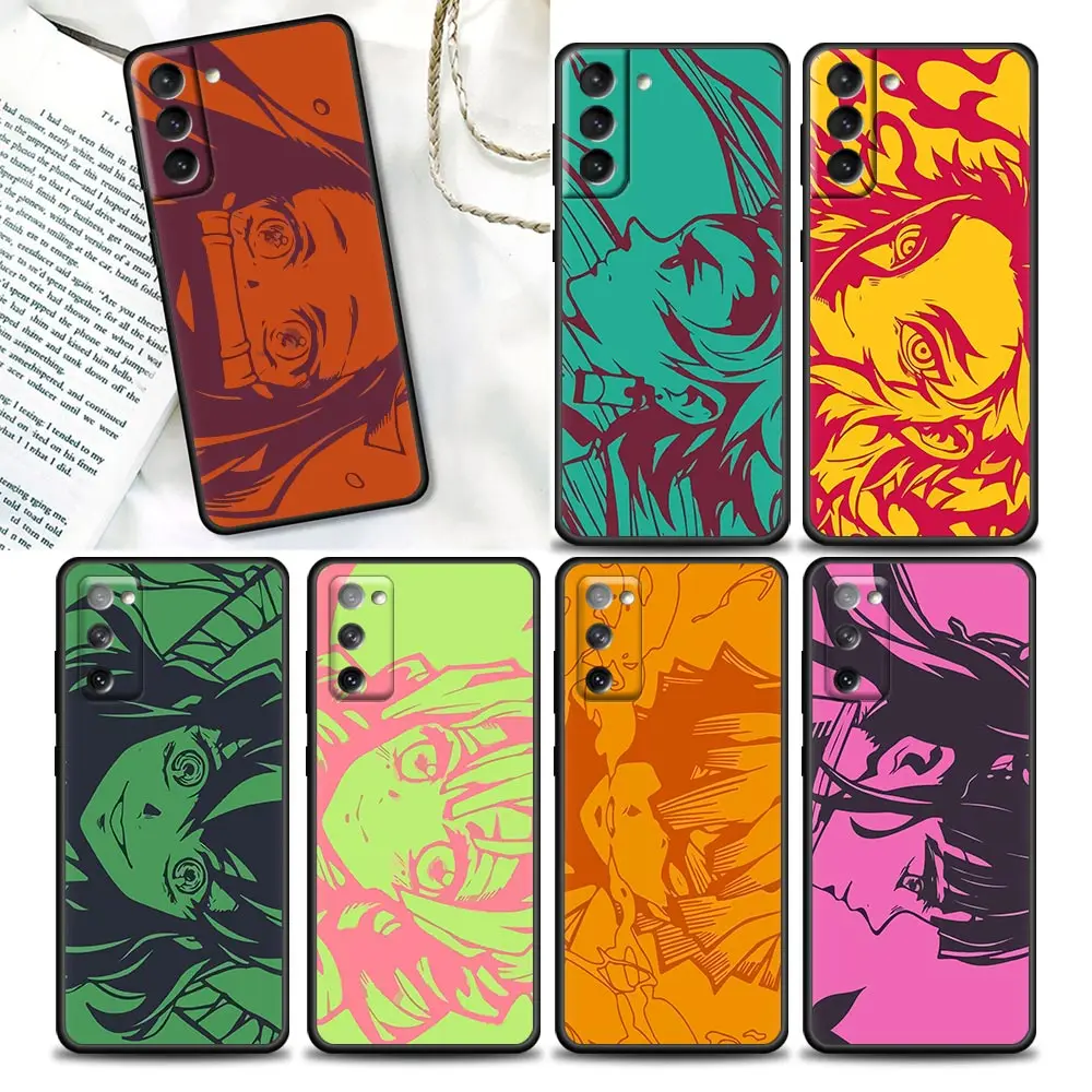 

Phone Case for Samsung Galaxy S7 S8 S9 S10e S21 S20 Fe Plus Note 20 Ultra 5G Soft Silicone Cover Japan Anime Demon Slayer manga