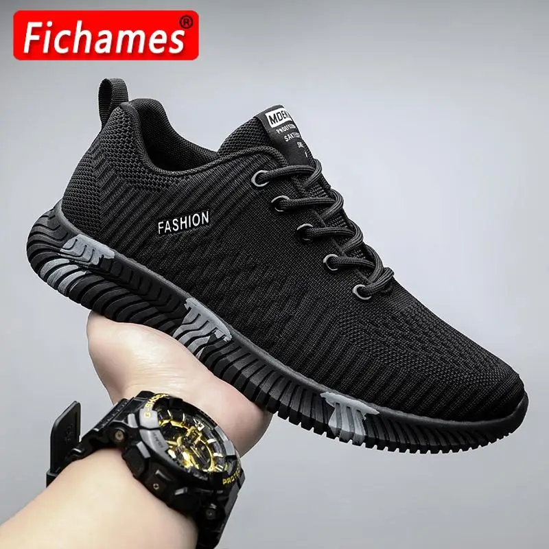 

Sneakers Men Fashion Shoes Flat Slip on Vulcanize Casual Shoe Mesh Walking Running Platform Sport Shoes for Men 2022