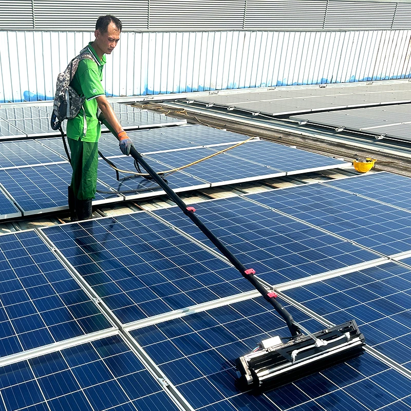 Моющий робот-модуль автоматическая машина для сухой чистки на солнечной батарее