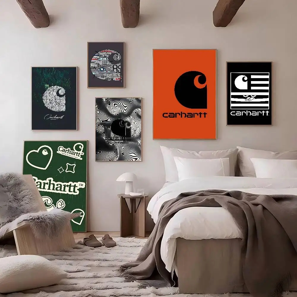 Фото Винтажные постеры C-Carharttes LOGO Classic: декор для дома, бара, кафе в скандинавском стиле №1