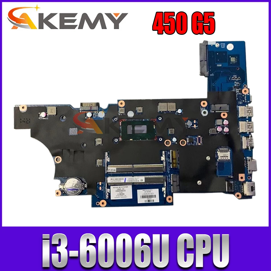 Для ноутбука HP ProBook 450 G5 материнская плата L00826-601 DA0X8CMB6E0 X8C с SR2UW L00826-501 DDR4 полностью