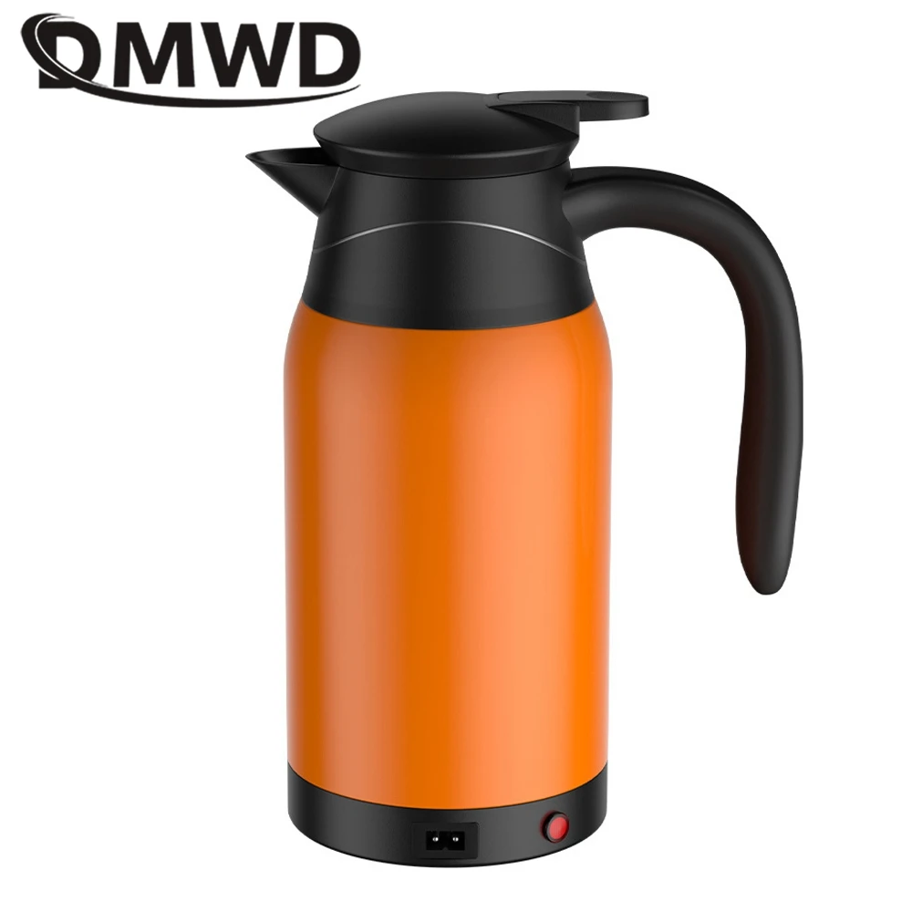 DMWD 1000 мл 12 В автомобиль 24 в грузовик Электрический чайник Портативный бойлер с подогревом Бутылка чайник кипящая машина обогреватель для путешествий