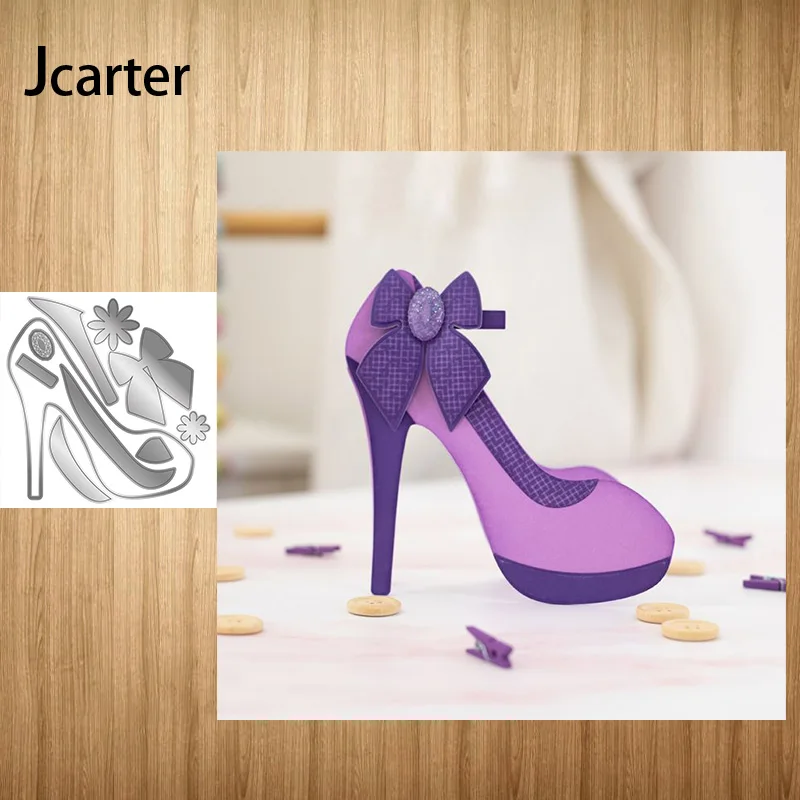 

2022 New Metal Cutting Dies High Heels Bow Craft Stencil Diy for Scrapbooking Handmade Card Make Shape Album Decoration Model