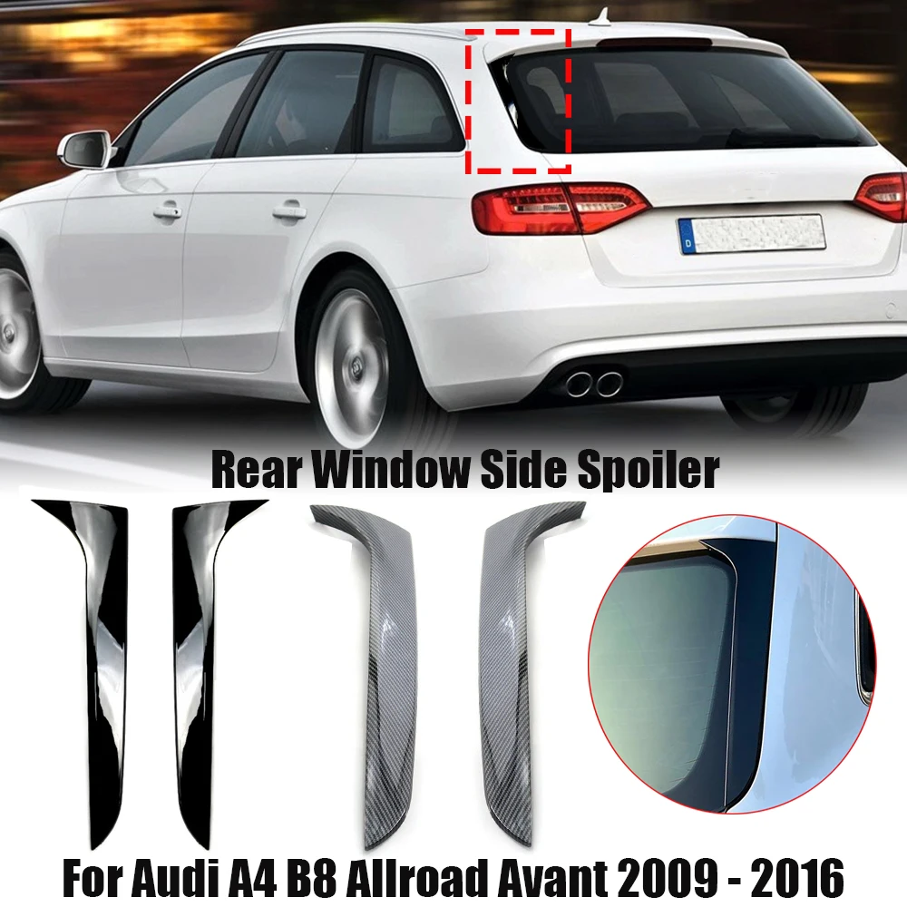 1 пара автомобильных задних боковых спойлеров для Audi A4 B8 Allroad Avant 2009 2010 2011 2012 2013 2014