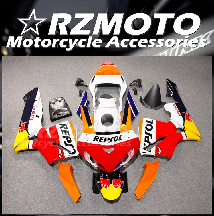 

Новый комплект обтекателей для мотоцикла ABS Подходит для HONDA CBR600RR F5 2003 2004 03 04 Комплект кузова Repsol