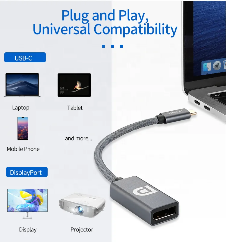 Адаптер USB C-DisplayPort 4K 60 Гц | Электроника
